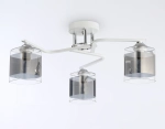 Светильник потолочный TR303217/3 WH/CH/SM белый/хром/дымчатый E27*3 max 60W D540*250
