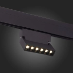 ST362.436.06 Магнитный трековый светильник Черный LED 1*6W 3000K 532Lm Ra>80 36° IP20 L120xW22xH134 48V