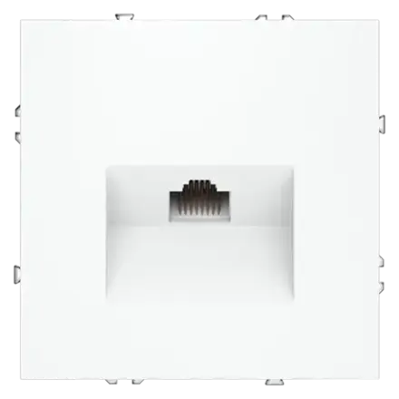 VLS060102 Розетка компьютерная встраиваемая VOLTUM S70 RJ45 кат.6, (белый матовый). (ТМ Maytoni)