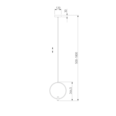Подвесной светильник 50257/1 LED никель, LED