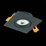ST251.408.01 Св-к встр. Черный GU10 1*50W  IP20 L92xW92xH27 220V Без ламп