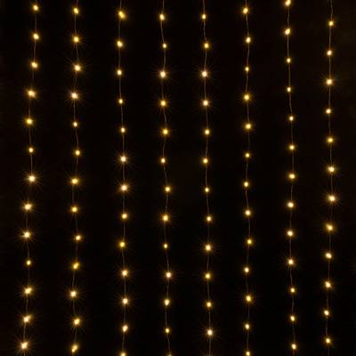 Гирлянда занавес "Роса" теплый белый 2*3м IP20 200-004 теплый белый