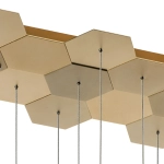 750263 Люстра подвесная FAVO LED-80W 3840LM Satin Gold 4000K Lightstar