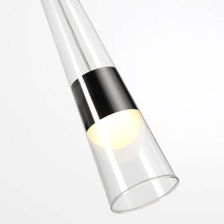 5044/12L L-VISION ODL24 301 глянц.темн.хром/прозрачный/металл/стекло Подвес LED 12W 3000K 1334Лм LUMP
