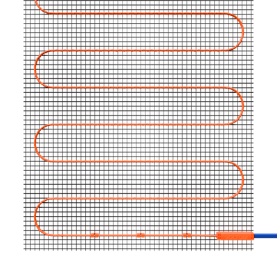VLT01-200-1.0 Нагревательный мат VLT01-200-1.0 (ТМ Maytoni)