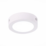 ST112.542.06 Светильник настенно-потолочный Белый LED 1*6W 4000K 370Lm Ra80 120° IP20 D110xH28 90-265V