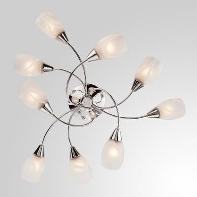 Потолочная люстра с плафонами 2275/9 хром