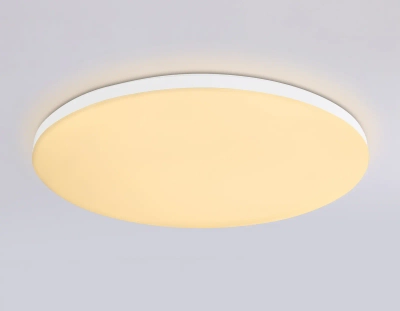 Потолочный светодиодный светильник с Wi-Fi Яндекс Алисой/Tuya/Smart Home/Alexa FZ2002 WH белый IP54 25W 3000K-6500K+RGB D370*55 (ПДУ ИК)