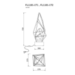 Настольная лампа La Сitta Blue FL1101-1T2, LED