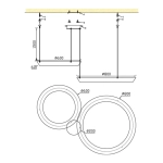 Подвесная люстра Ophelie FL1206-20P, LED