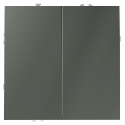 VLS020506 Перекрестный переключатель встраиваемый VOLTUM S70 двухклавишный 10А, (титан). (ТМ Maytoni)