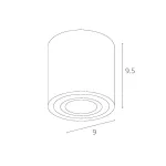 Точечный накладной светильник Arte Lamp GALOPIN A1460PL-1BK, 1хGU10