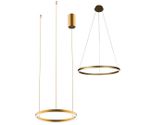 08212,33P(3000K) Подвес Тор матовое золото d40 h150 Led 24W (3000K) 2 типа крепления