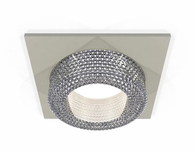 Комплект встраиваемого светильника XC7633020 SGR/CL серый песок/прозрачный MR16 GU5.3 (C7633, N7191)