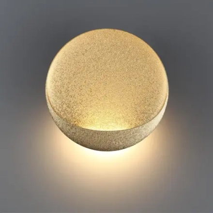 7004/7WL HIGHTECH ODL25 297 Настенный светильник золотой ice crack/акрил IP44 LED 7W Лм 3000K CRI > 90 VELA