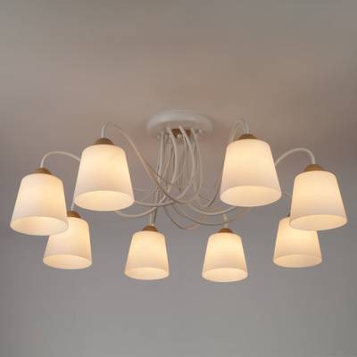 Люстра с плафонами из матового стекла 70062/8 белый