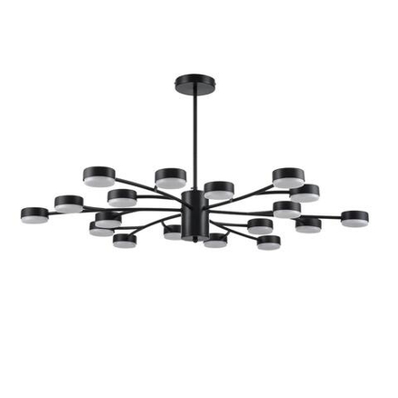 8117/18 COMFI LN26 235 черный, металл Люстра LED GX53 18*7W 220V TORINA