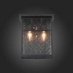 SL079.401.02 Светильник уличный настенный ST-Luce Темный кофе/Прозрачное кракелированное стекло E14 2*60W