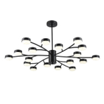 8117/18 COMFI LN26 235 черный, металл Люстра LED GX53 18*7W 220V TORINA