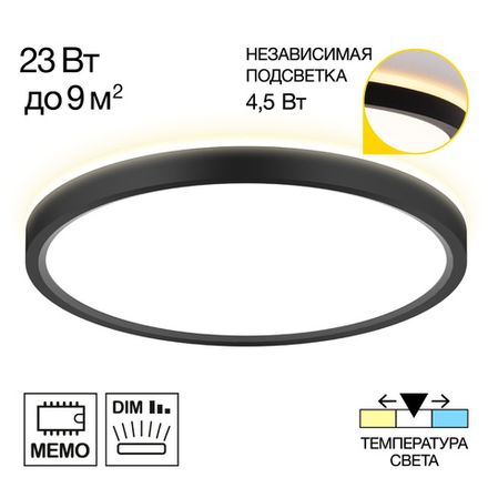 Citilux NORMA CL748241 LED Светильник с подсветкой Чёрный