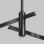 Крепление потолочное Long двойное 700мм Flarity черный, TRA159C-D1-B. TM Maytoni