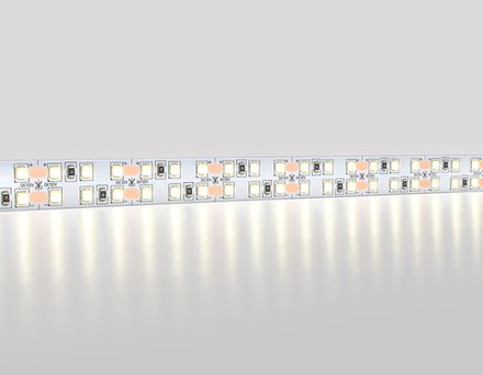 Светодиодная лента двухрядная GS1602 2835 240Led/ 19.2W m/ 12V IP20 4500K/ 5000*14*1.2mm/ кратность резки 25mm (2 конт.)