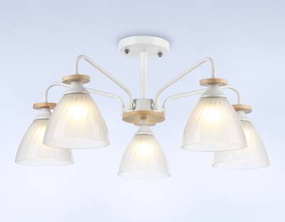 Светильник подвесной TR9567/5 WH/FR белый/белый матовый E27/5 max 40W D620*250
