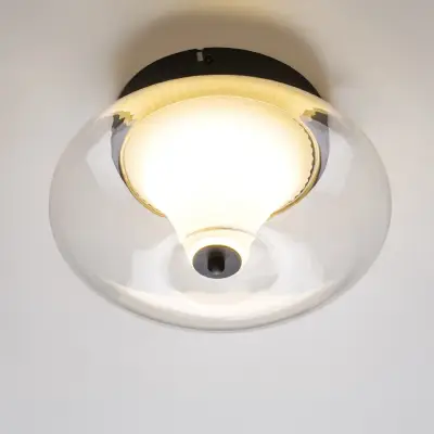 612017 Люстра PALERMO 8W LED 350LM G ЧЕРНЫЙ/ПРОЗРАЧНЫЙ 3000K Lightstar