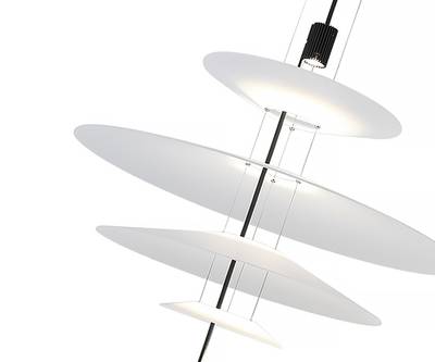 08403-36+50+68+21,19(01) Подвес Гида черный d36+50+68+21 h75-200 Led 3*3W (4000K)