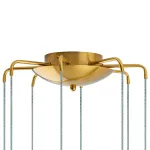 L8T747443 Люстра TUBO LED 40W 2560LM 25G ЗОЛОТО 4000K (574733+747443 (8шт)