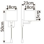 Бра Arte Lamp HALL A9249AP-2AB, 1хE27
