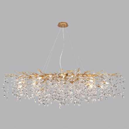 4969/16 HALL ODL24 613 античн.бронза/алюмин./хрусталь Люстра G9 16*40W DELICA