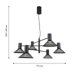 Подвесная люстра Metrics 4623-6P, 6*LED*6W, 3960LM, 3000K. ТМ F-Promo