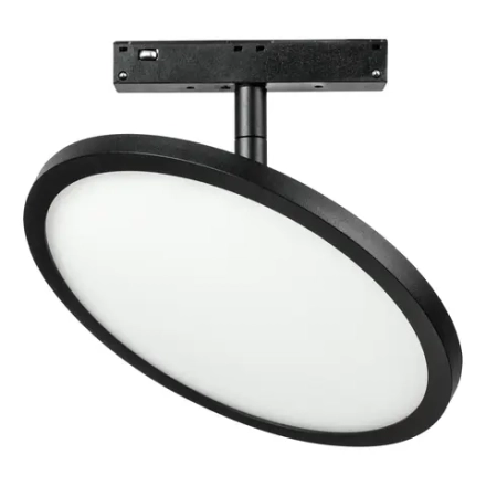 209737 Светильник поворотный 48V д/трека UNO LED 12W 1000LM 180G ЧЕРНЫЙ МАТОВЫЙ 3000K