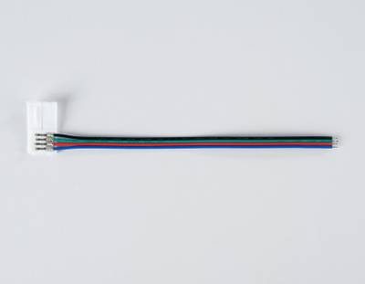 Соединитель гибкий односторонний для светодиодной ленты 5050 12/24V (4 конт.) 150 мм GS7251 (5шт)