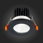 ST704.438.10 Св-к встр. Черный LED 1*10W 3000K 900Lm Ra&gt;90 38° IP20 D80xH60 170-240V