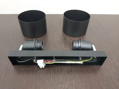 Настенно-потолочный спот в стиле лофт TR8142/2 BK черный E27*2 max 40W 340*120*180 (Уценка по качеству)