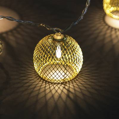 A-461 гирлянда светодиодная, прозрачный провод 2м, 10 LED с насадками