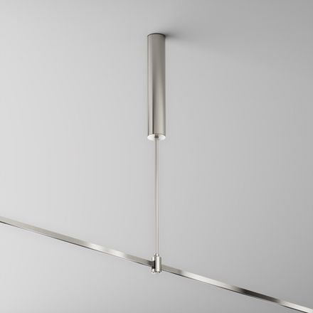 Основание потолочное Long 385мм для блока питания с вводом питания Flarity платина TRA159C-BB1-PT. TM Maytoni