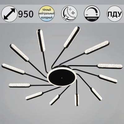 87290-0.3-12 BK светильник потолочный