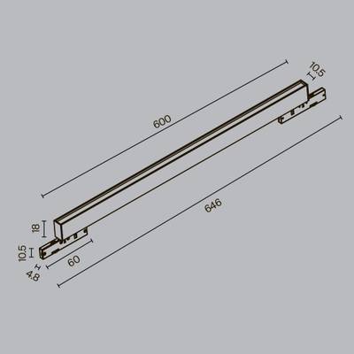 Трековый светильник Basis Levity 3000К 16Вт 100°, TR192-1-16W3K-B. TM Maytoni