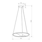 Подвесной светодиодный светильник 40027/1 LED серый, LED