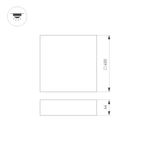 Светильник IM-QUADRO-EMERGENCY-3H-S400x400-44W Day4000 (BK, 120 deg, 230V) (Arlight, IP40 Металл, 2 года)