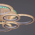 09812-3.3-4+4A WH (RGB) светильник потолочный Reluce, LED