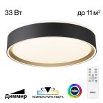 Citilux BOSS CL751251G LED RGB Светильник с пультом Чёрный с Золотом