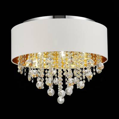 SL1350.502.06 Светильник потолочный ST-Luce Хром/Белый, Золотистый, Прозрачный E14 6*40W