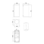Фасадный светильник Arte Lamp ARTEFACT A3404AL-2BK, 2хGU10