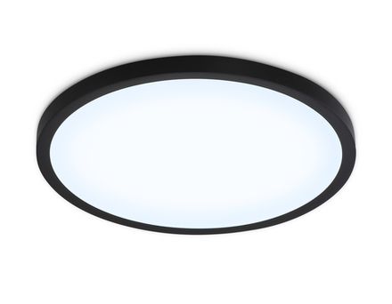 Светильник светодиодный ультратонкий FZ1961 BK черный IP54 40W 5000K D470*15 (Без ПДУ)