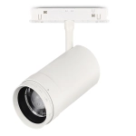 ST357.536.20 Магнитный трековый светильник ZOOM Белый LED 1*20W 3000K Lm Ra90 10-55° IP20 D60xH170 48VV