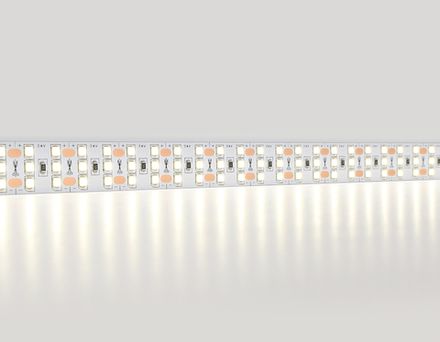 Светодиодная лента трехрядная GS3902 2835 324Led/ 26W m/ 24V IP20 4500K/ 5000*18*1.2mm/ кратность резки 18.5mm (2 конт.)